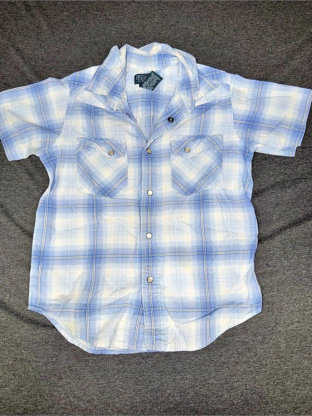 Polo Ralph Lauren Boys Size 6 Plaid Button Down Shirt